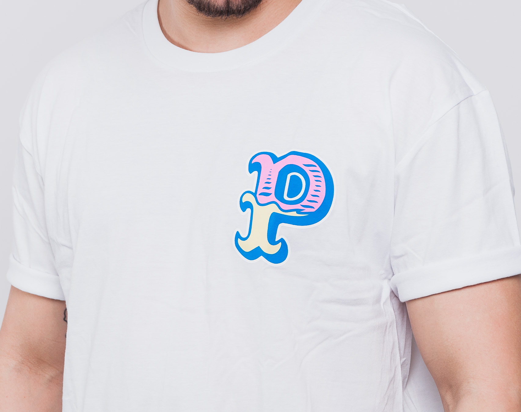 Triko Pink Dolphin Pocket P Tee White