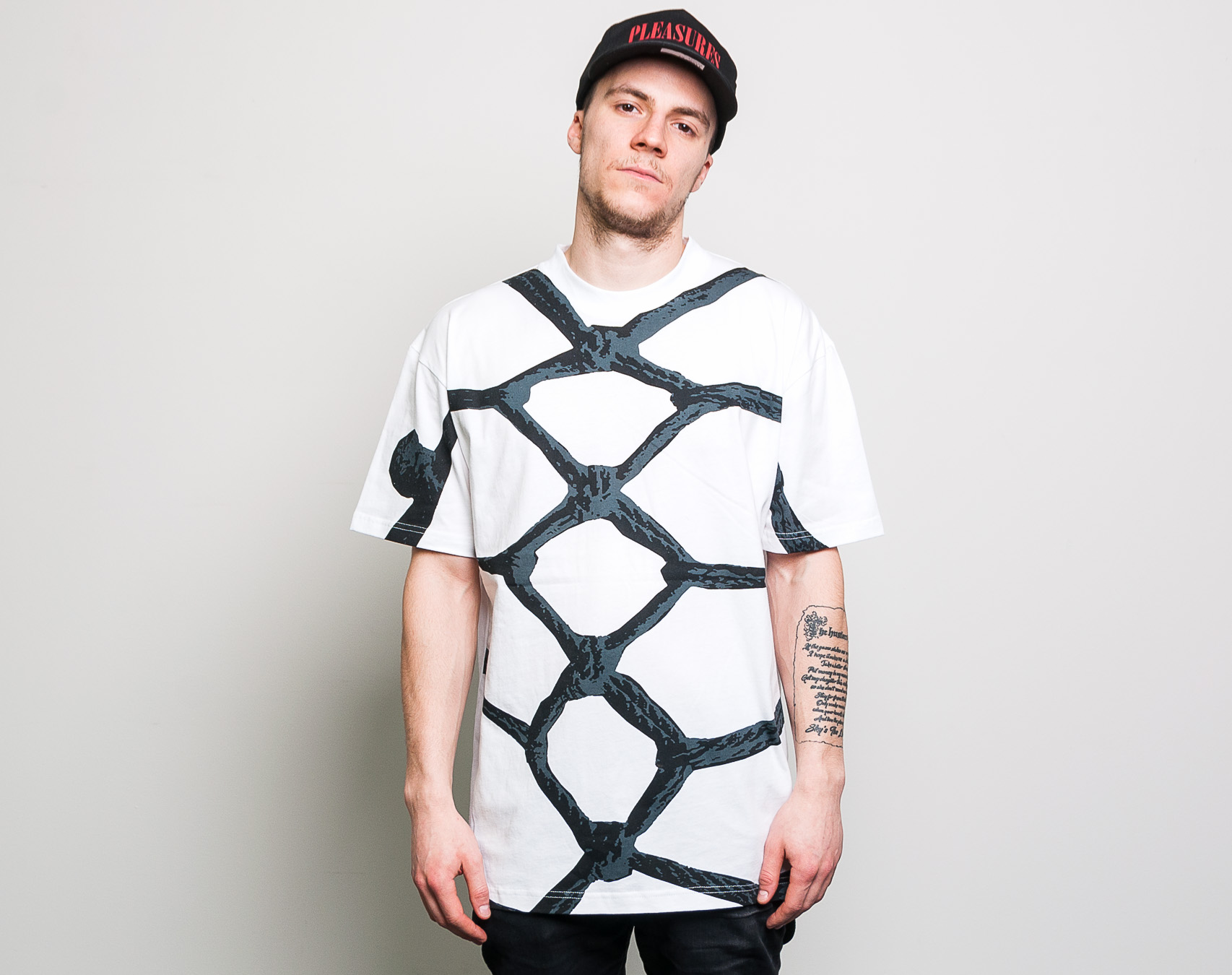 Triko Pleasures Ropes SS T-Shirt White
