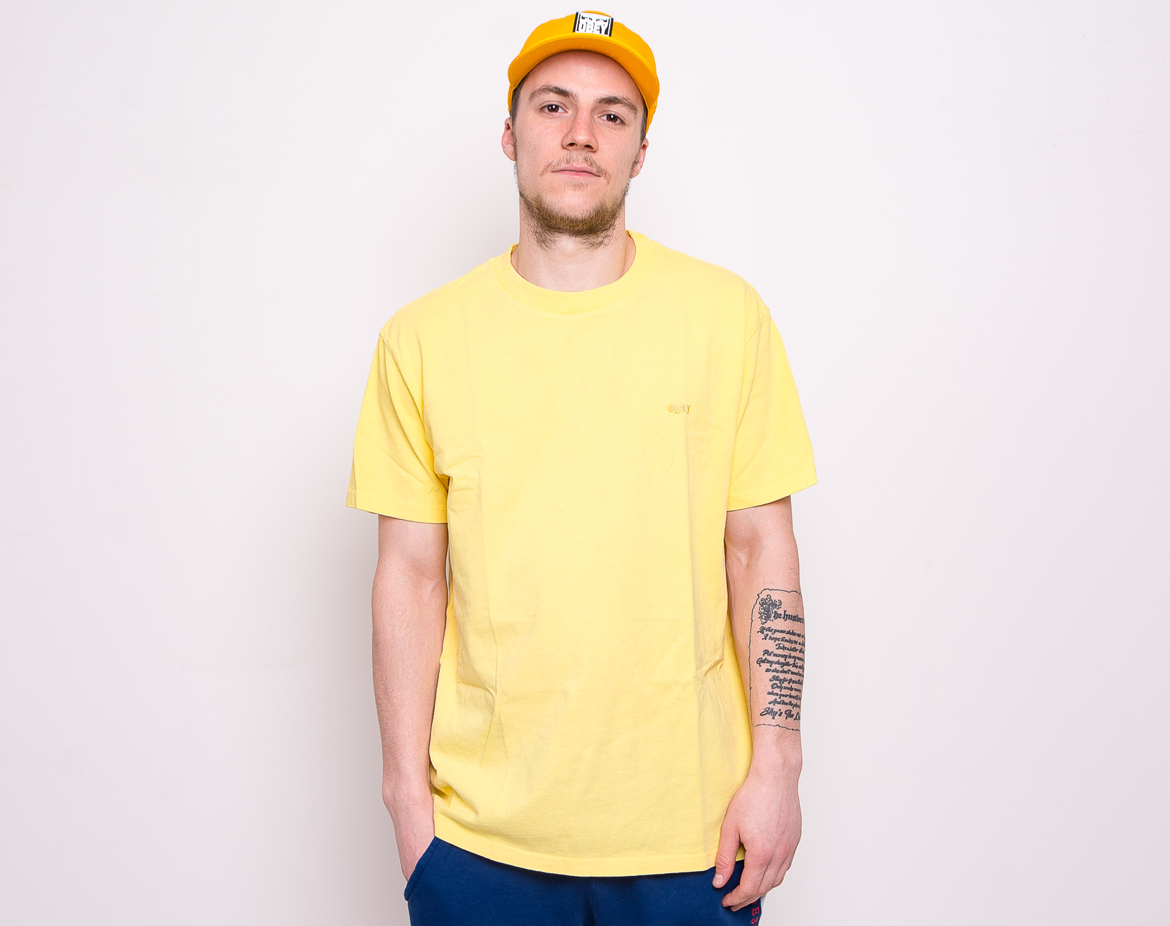 Triko OBEY Jumble II Pigment Tee Dusty Aspen Gold 131080240-APG