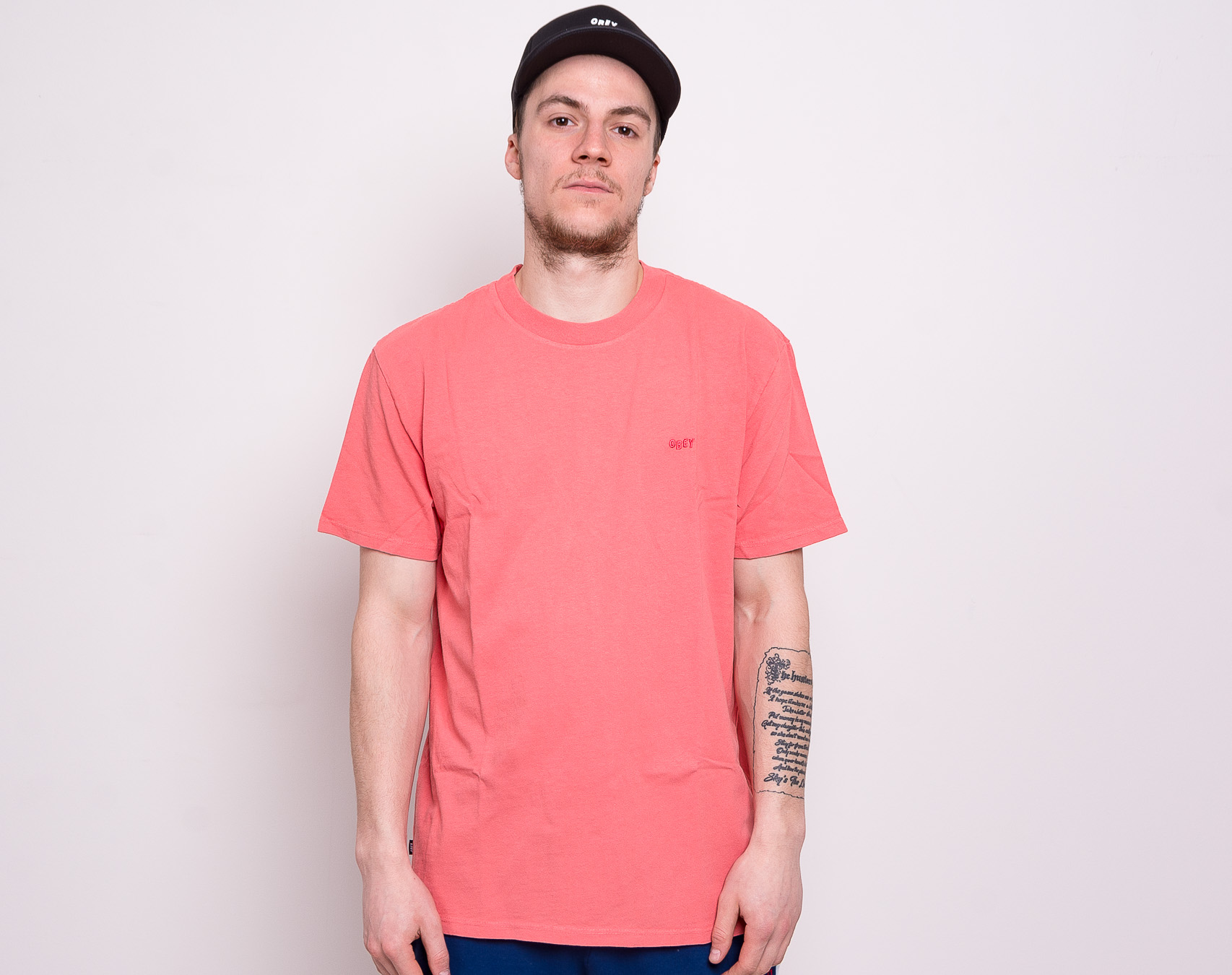 Triko OBEY Jumble II Pigment Tee Dusty Ember 131080240-EMB