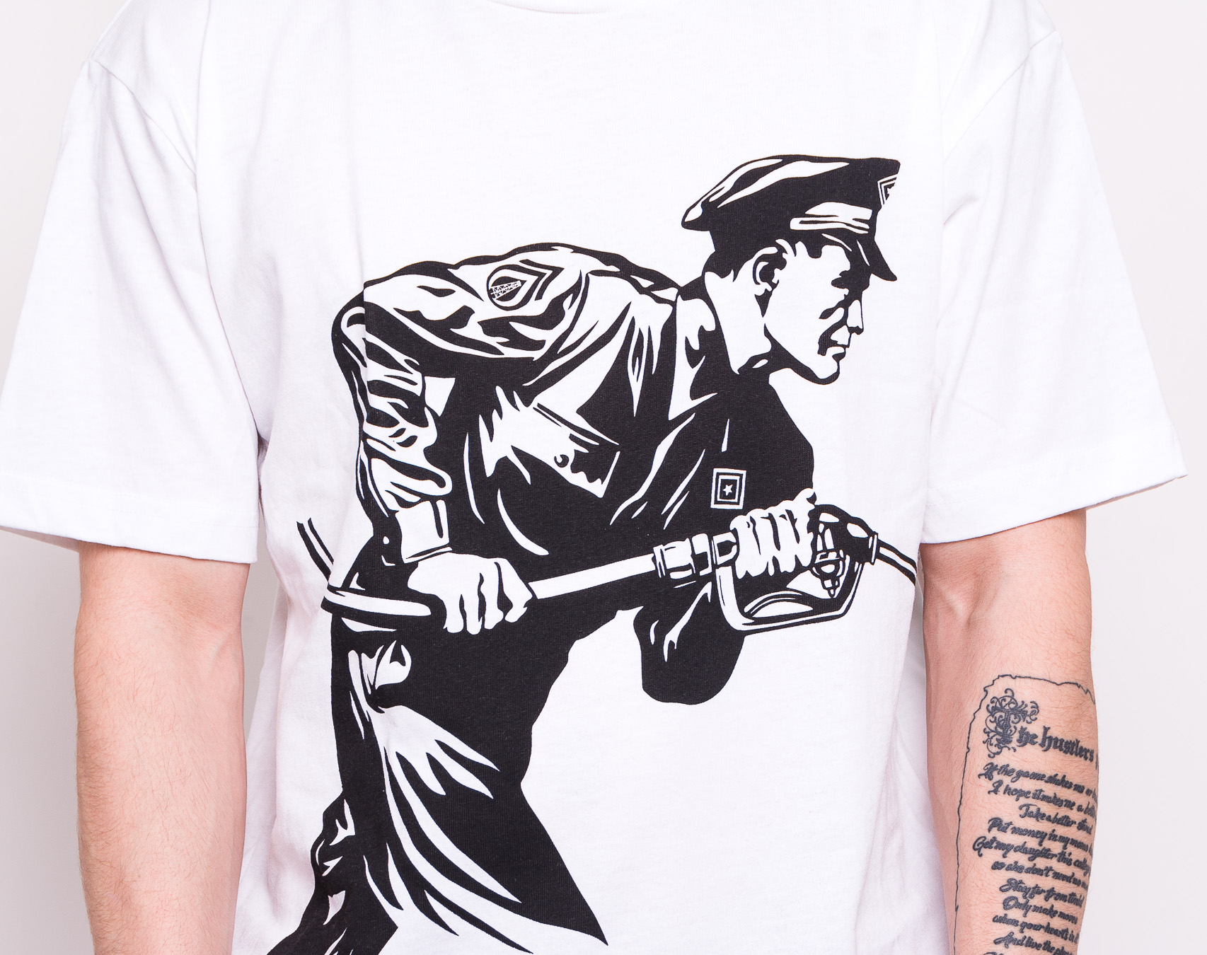 Triko OBEY Never Stop Charging Tee White 167291946-WHT