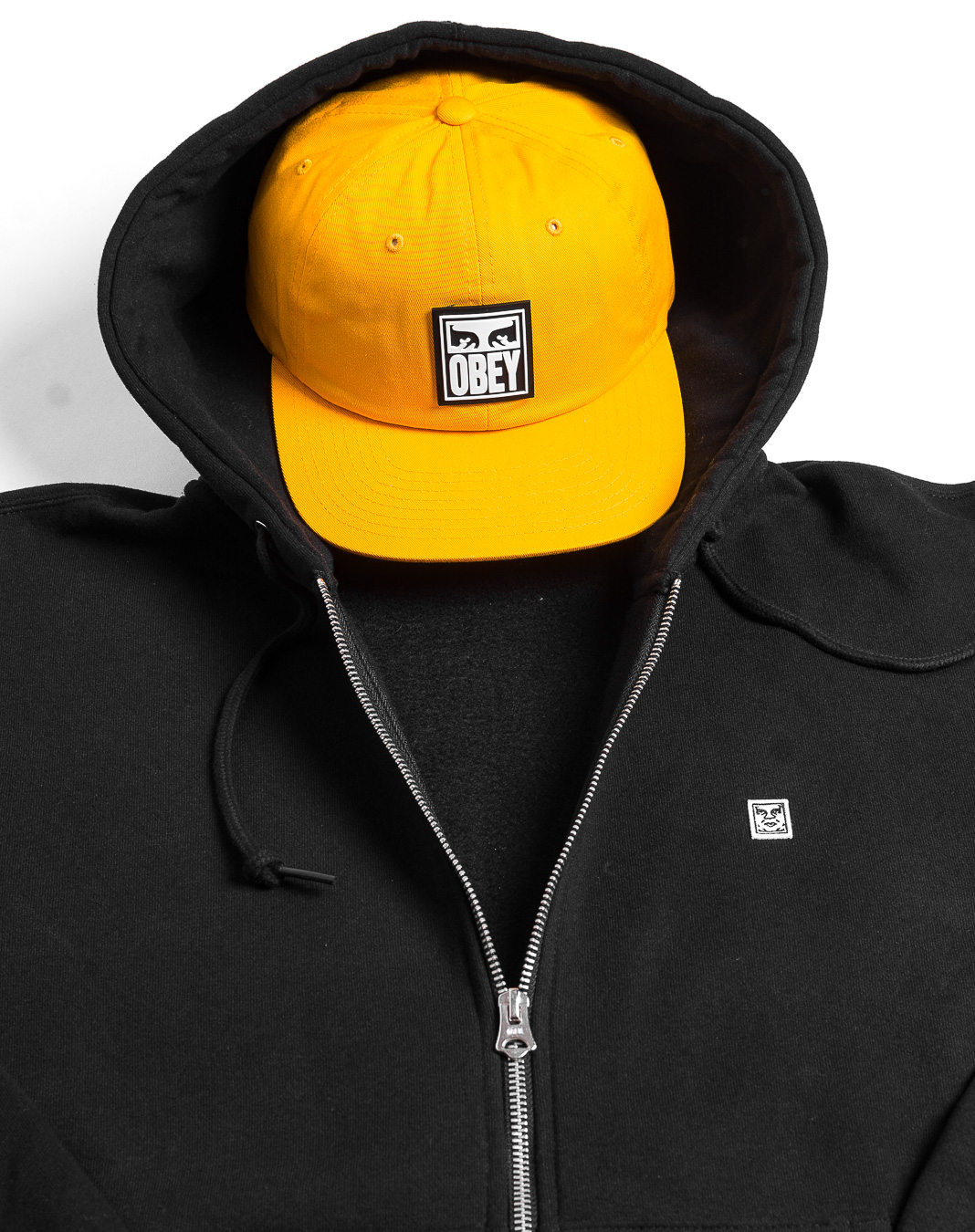 Mikina OBEY 89 Icon II Hood Black 112470051-BLK