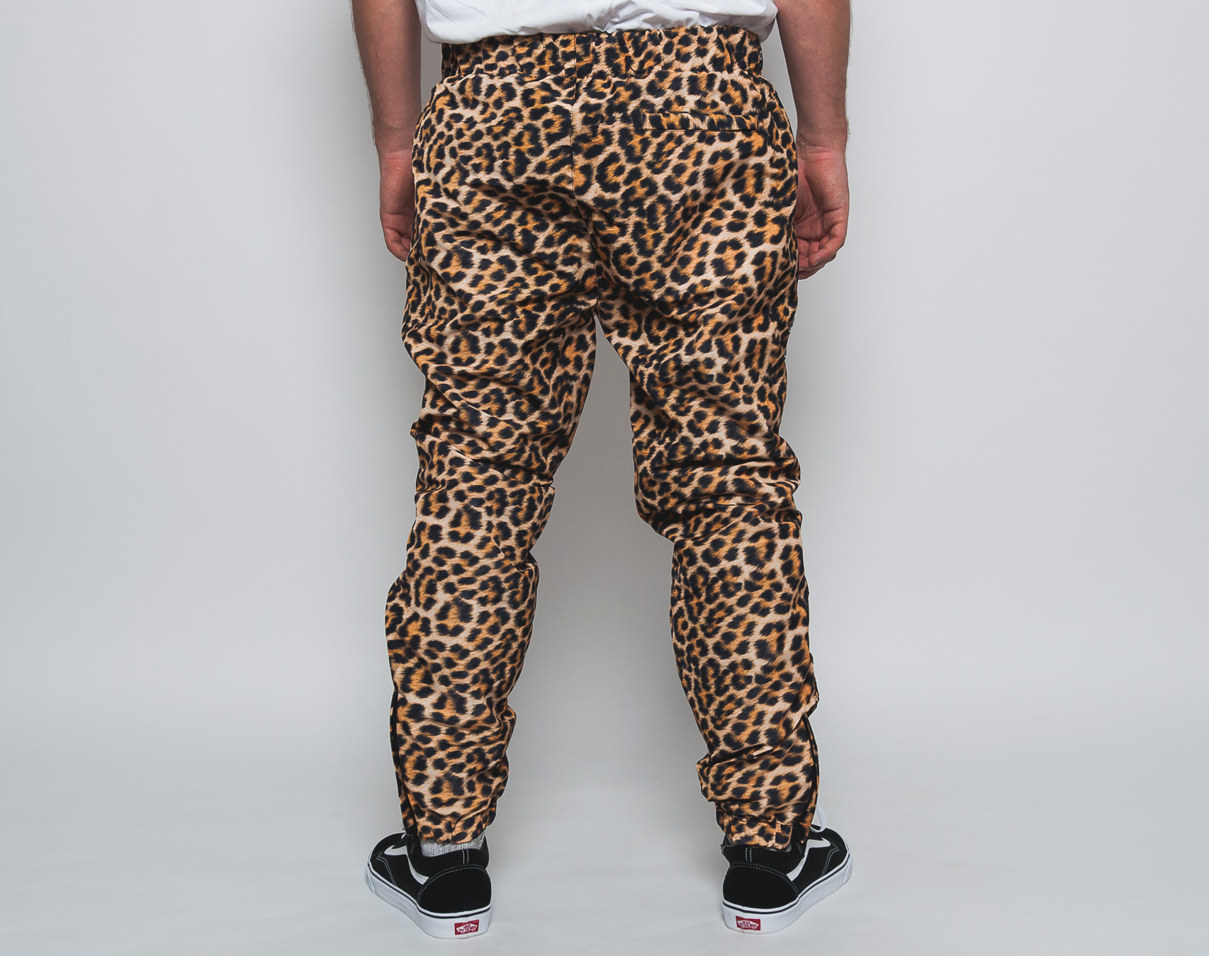 Oboustranné Kalhoty 40s & Shorties Hooligan Track Pants Black/Leopard
