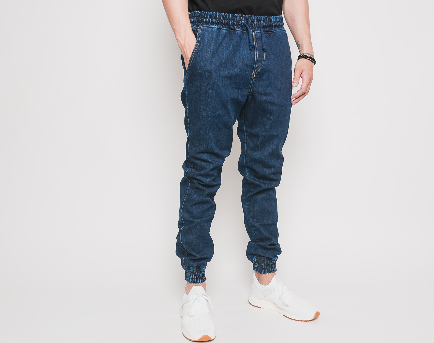 Kalhoty Diamante Wear Jogger Jeans Navy