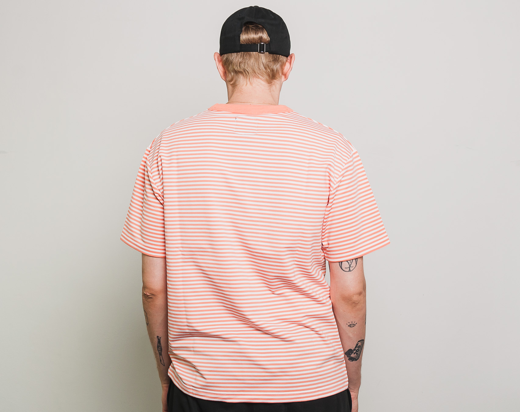Triko 40s & Shorties Westside Tee Peach/White