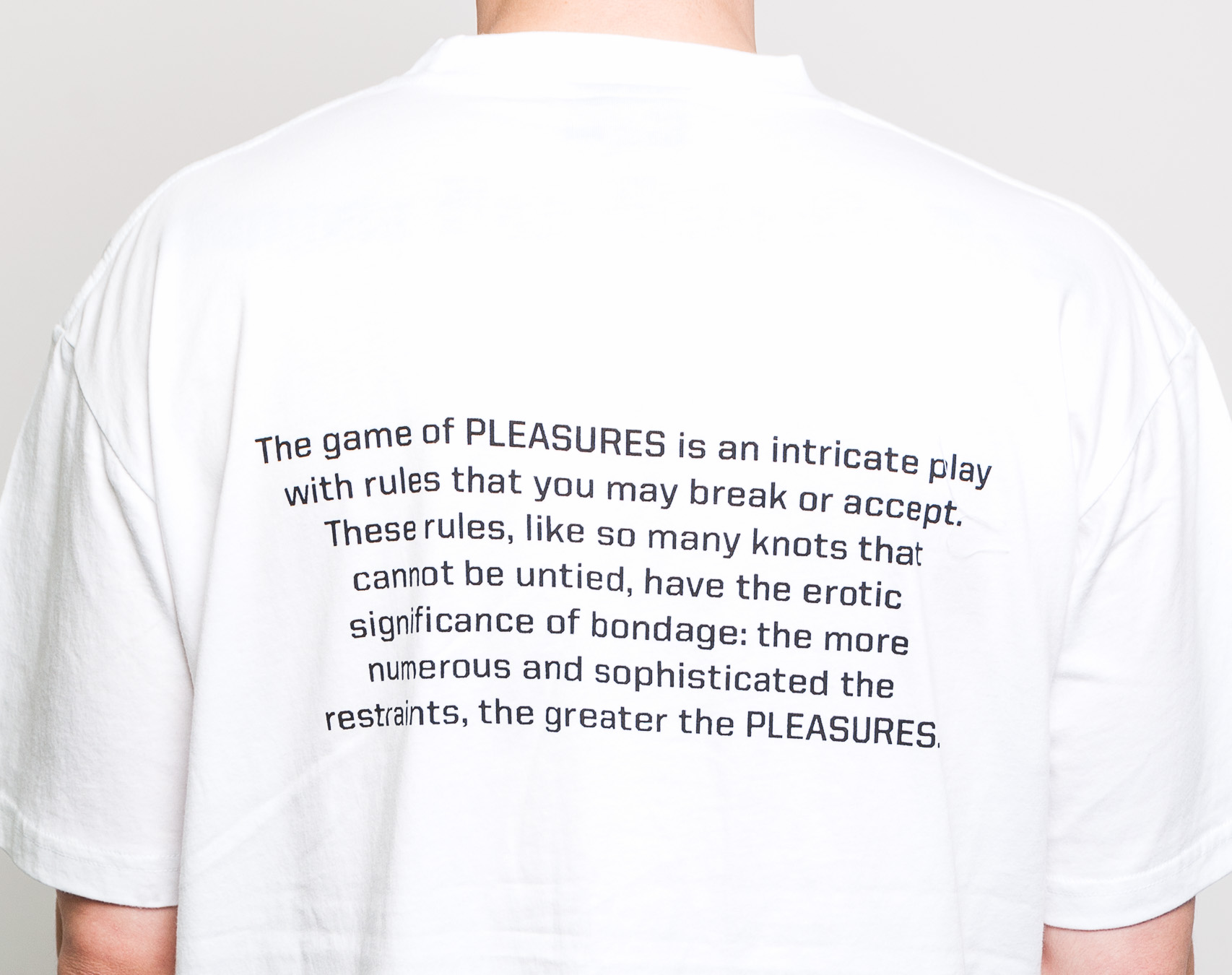 Triko Pleasures Ropes SS T-Shirt White