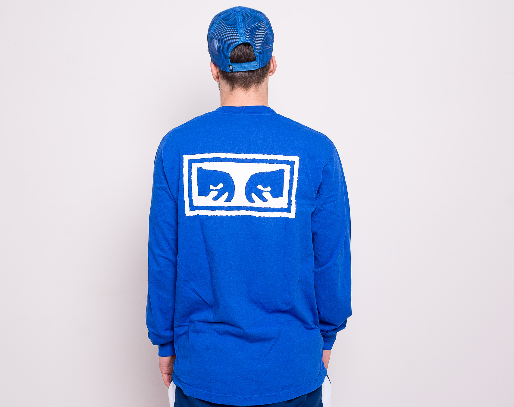Triko OBEY Eyes 3 Tee Royal Blue 163061826-RYL