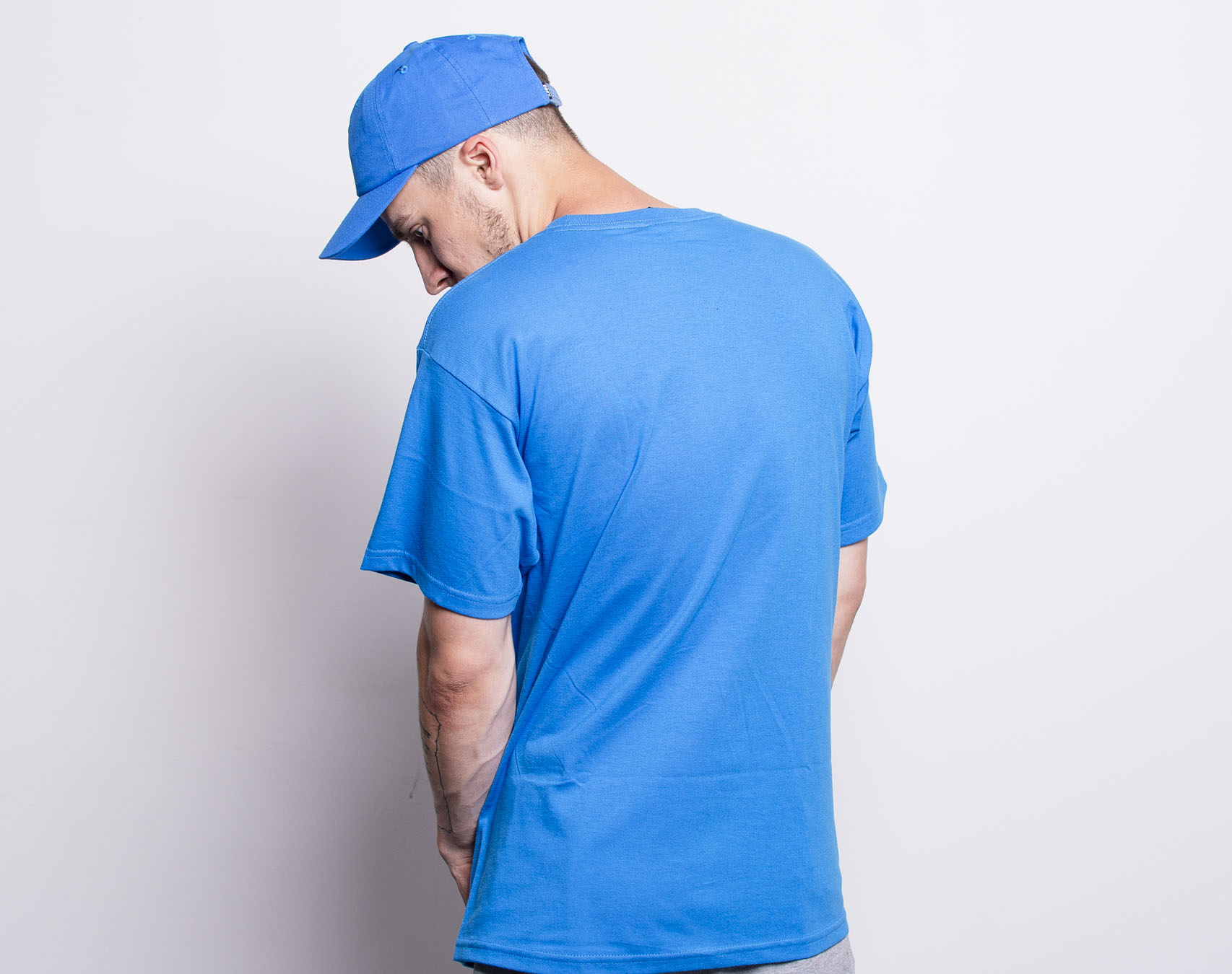 Triko OBEY OBEY x Warrior Lines Tee Sky Azure