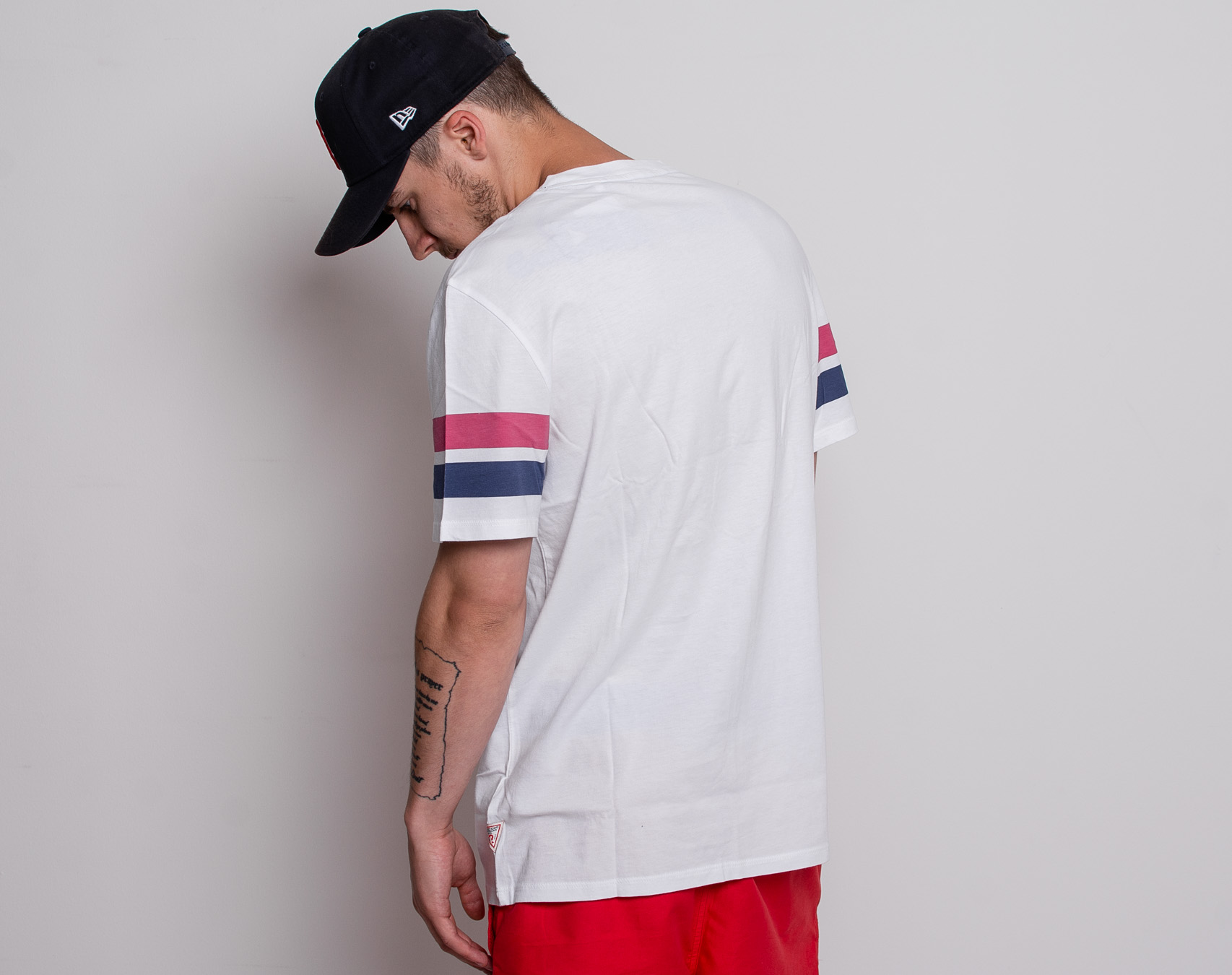 Triko Guess CN SS Tee Patch True White