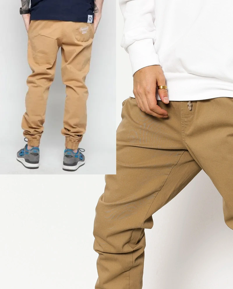 Kalhoty Diamante Wear Rm Jogger béžové