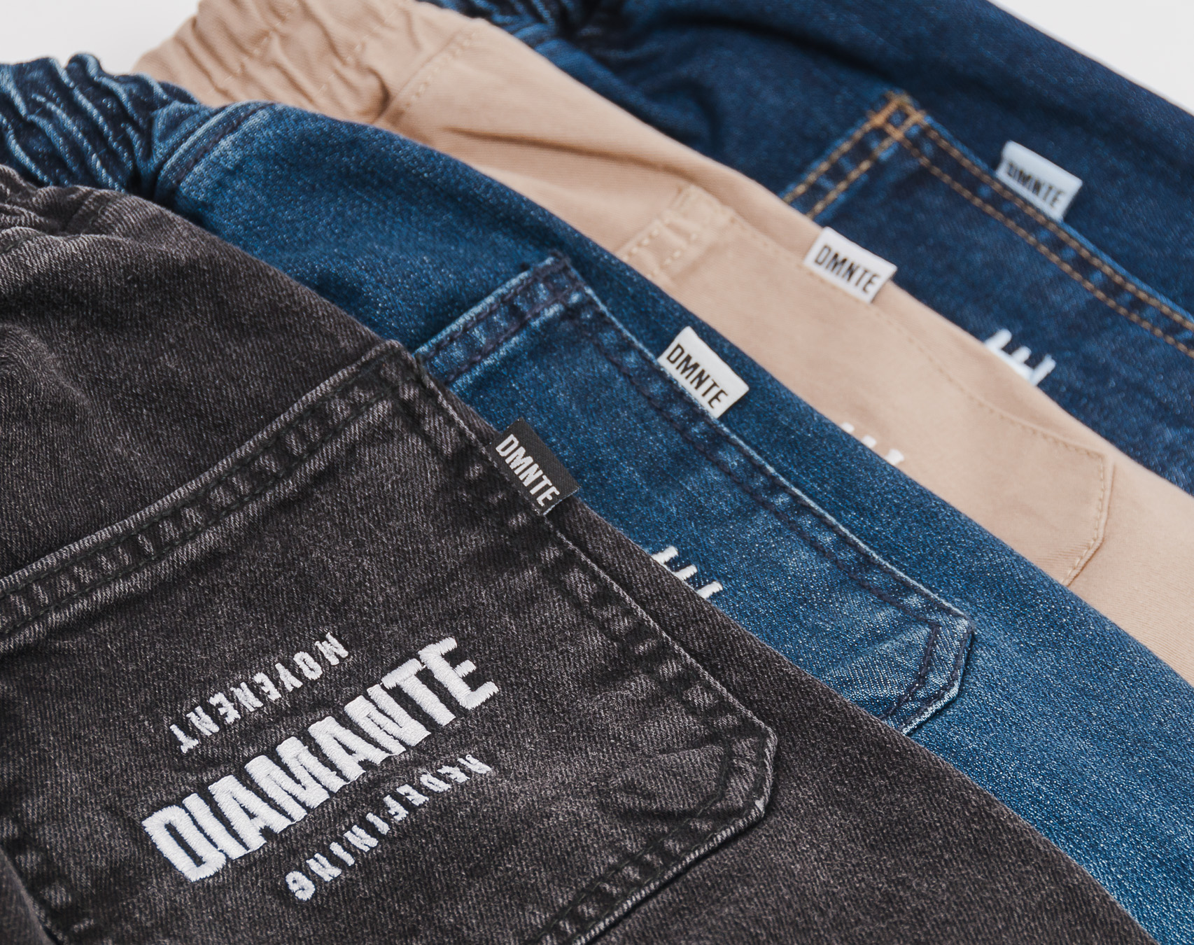Kalhoty Diamante Wear Jogger Jeans Dark Washed Blue
