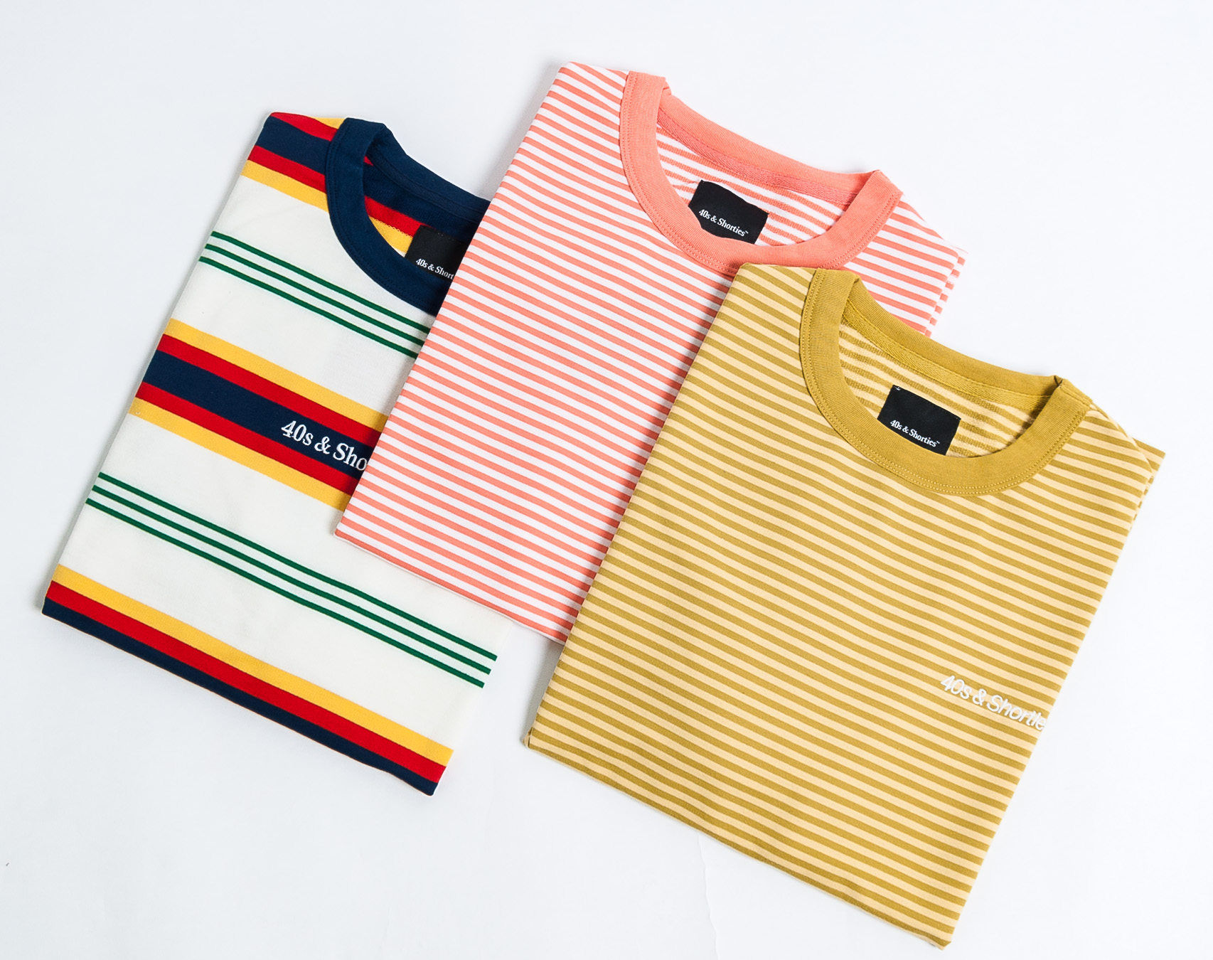 Triko 40s & Shorties Westside Tee Peach/White