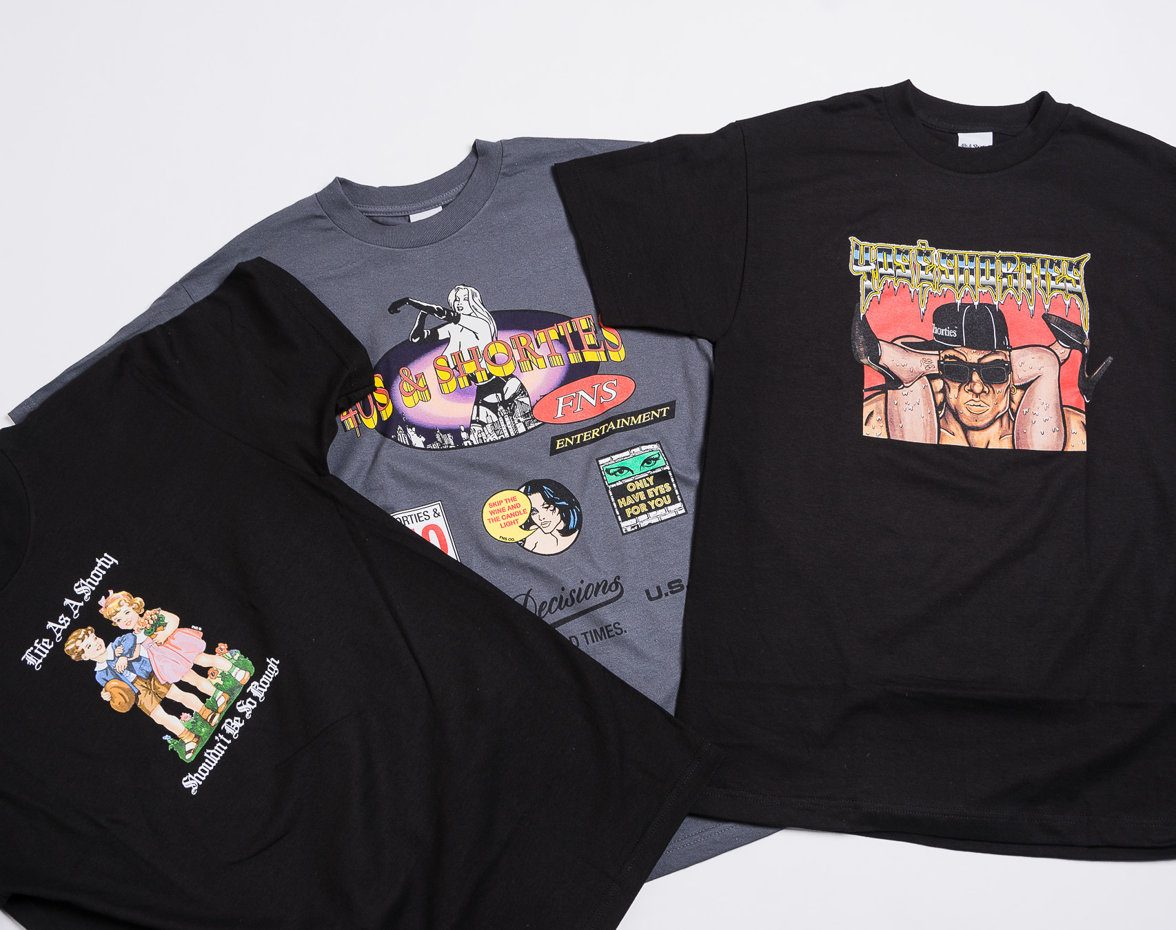 Triko 40s & Shorties Broadway Tee Charcoal