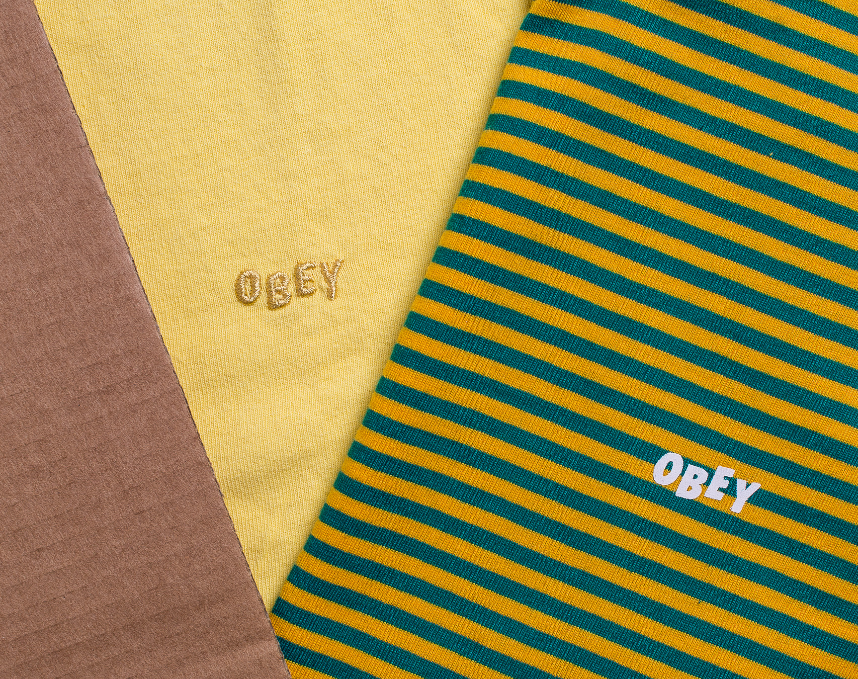 Triko OBEY Jumble II Pigment Tee Dusty Aspen Gold 131080240-APG
