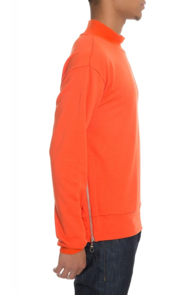 Mikina Detache Labs Jackal Mock Crewneck Safety Orange
