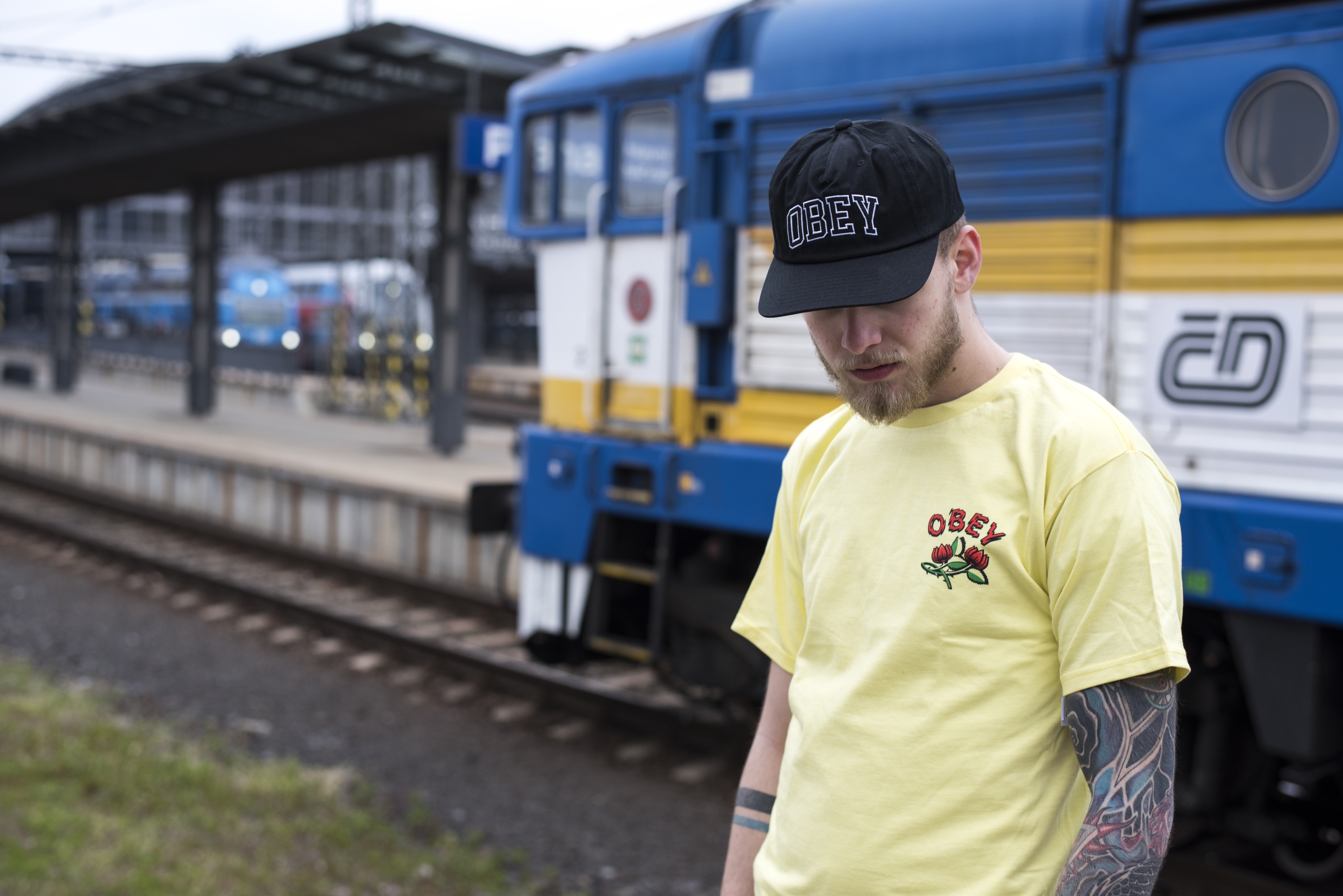 Triko OBEY Briar Tee Lemon 163081926-LEM