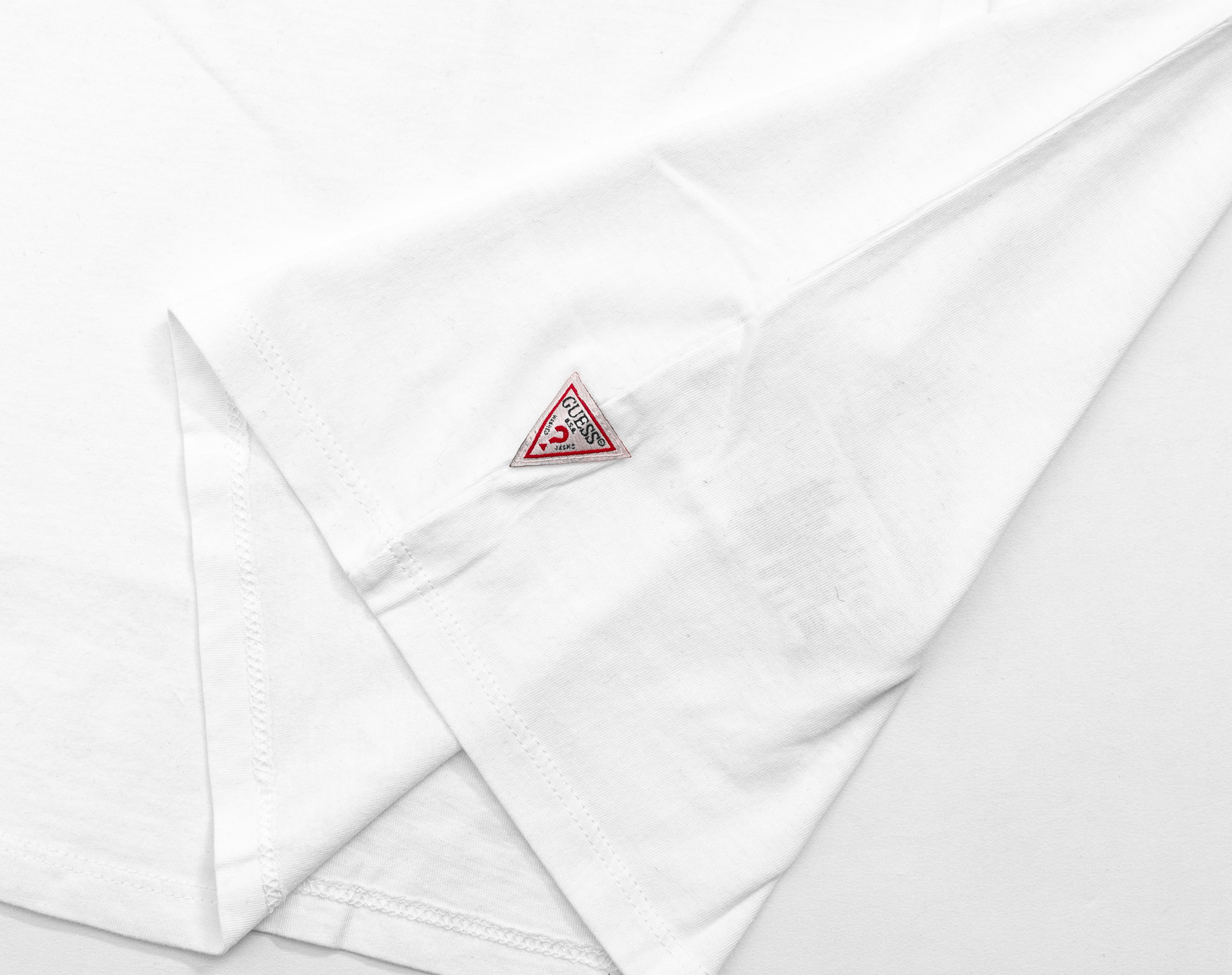 Triko Guess CN SS Tee Patch True White