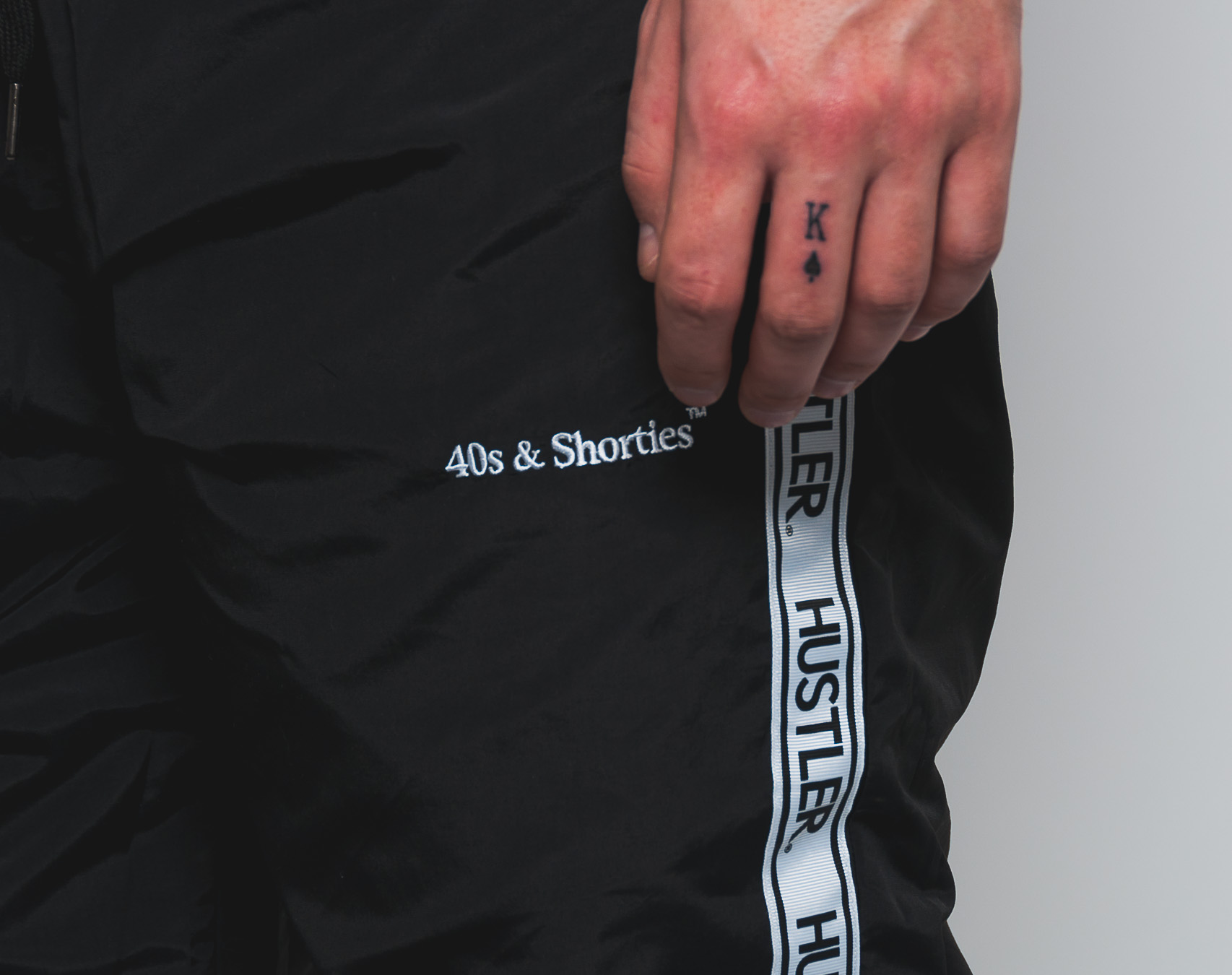 Oboustranné Kalhoty 40s & Shorties Hooligan Track Pants Black/Leopard