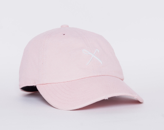 Kšiltovka King Apparel Hardgraft Curved Peak Distressed Pink Strapback