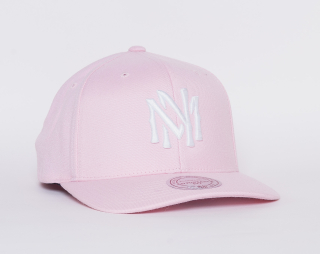 Kšiltovka Mitchell & Ness Team Logo Flexfit 110 Pink Snapback
