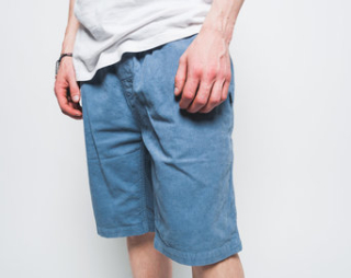 Kraťasy Stussy Bleach Out Cord Short Blue