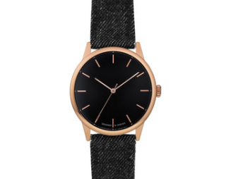 Hodinky CHPO Make Equal Rose Gold/Black Denim EE14234