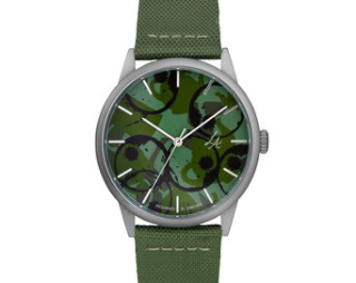 Hodinky CHPO Lucy Silver/Army Green
