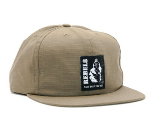 Kšiltovka REBEL8 Larceny Army Green Strapback
