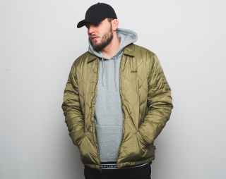 Pánská Bunda Stussy Quilted Work Jacket Olive