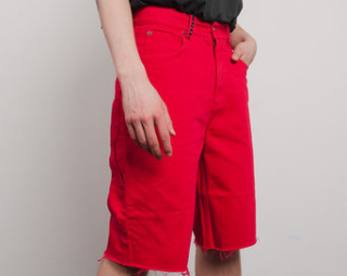 Kraťasy Cheap Monday Cred Shorts OD Red