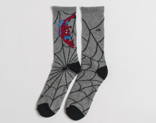 Dětské Ponožky VANS MARVEL Spiderman Heather Grey