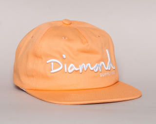 Kšiltovka Diamond Supply Co. Og Script Unstructured Su18 Coral Snapback