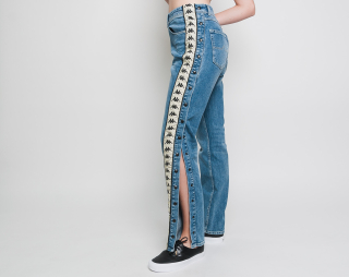 Dámské Kalhoty Kappa Authentic Besto Blue Cobalt Beige