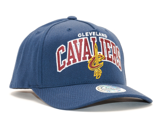 Kšiltovka Mitchell & Ness NBA Team Arch Pinch Panel 110 Cleveland Cavaliers Navy Snapback