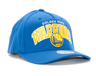 Kšiltovka Mitchell & Ness NBA Team Arch Pinch Panel 110 Golden State Warriors Blue Snapback