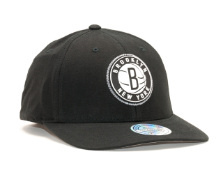 Kšiltovka Mitchell & Ness NBA Biowashed Zig Zag 110 SB Brooklyn Nets Black Snapback
