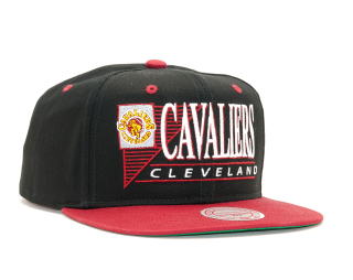 Kšiltovka Mitchell & Ness Horizon Cleveland Cavaliers Black/Burgundy Snapback