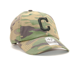 Kšiltovka 47 Brand Cleveland Indians Clean Up Unwashed Camo Strapback