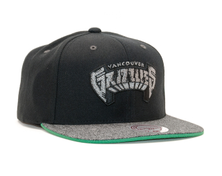 Kšiltovka Mitchell & Ness Vancouver Grizzlies Melange Patch Black Snapback