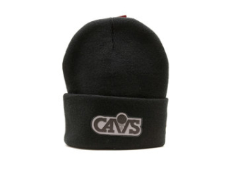 Kulich Mitchell & Ness Cleveland Cavaliers Hardwood Classic Reflective Logo Knit Black