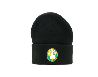 Kulich Mitchell & Ness Boston Celtics Hardwood Classic Team Logo Knit Black