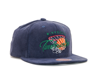 Kšiltovka Mitchell & Ness Minnesota Timberwolves Hardwood Classic All Net Navy Snapback