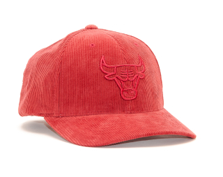 Kšiltovka Mitchell & Ness Chicago Bulls Cord Red Snapback