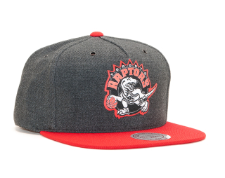 Kšiltovka Mitchell & Ness Toronto Raptors Hardwood Classic Woven Reflective Charcoal/Red Snapback