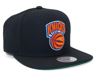 Kšiltovka Mitchell & Ness New York Knicks Wool Solid Black Snapback