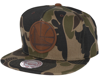 Kšiltovka Mitchell & Ness NBA Golden State Warriors Basic Logo Camo Snapback Cap
