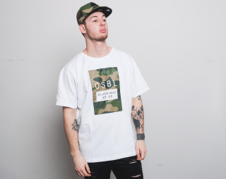 Triko Cayler & Sons Black Label ED.02 Oversized Tee White/Woodland Camo