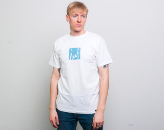 Triko HUF Script Box Logo White