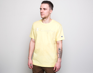 Triko Champion Crewneck T-Shirt Neon Yellow 213081 YS004 LML