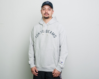 Mikina Champion Tokyo Beams Hooded Sweatshirt Grey